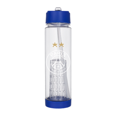 PSG 2 Star Clear Plastic Drink Bottle - 650ml - Navy