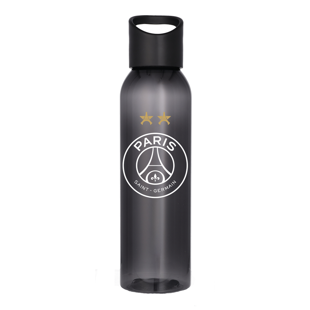 PSG 2 Star Plastic Drink Bottle - Black