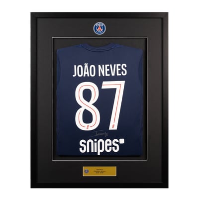 PSG 2025-26 Signed Home Shirt - João Neves