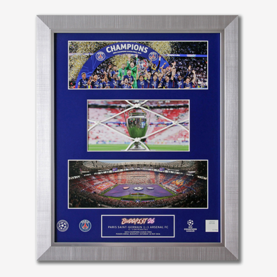 PSG 2026 Champions League Final 16x20 Luxury Framed Goal Net
