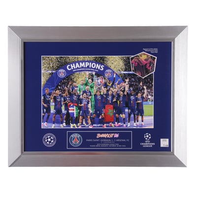 PSG 2026 UEFA Champions League Final Football Piece - Shield Style - 16x12