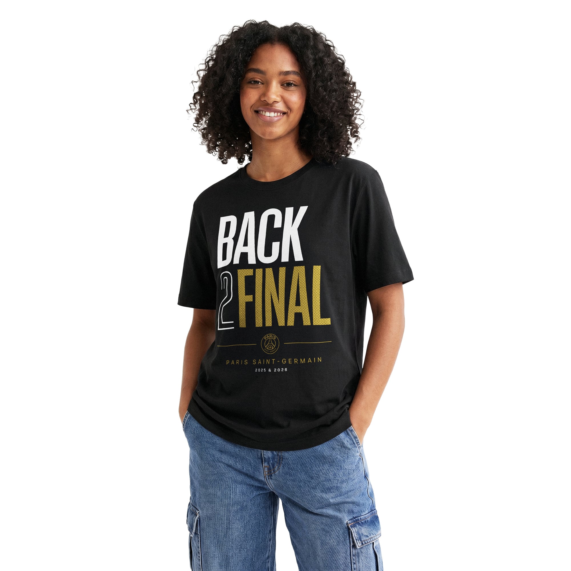 PSG 2年連続決勝進出Tシャツ - ブラック