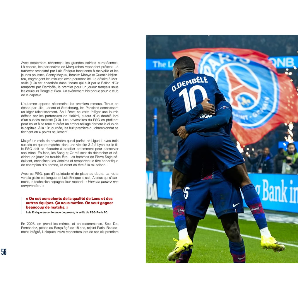 PSG Back to Back Official Book
