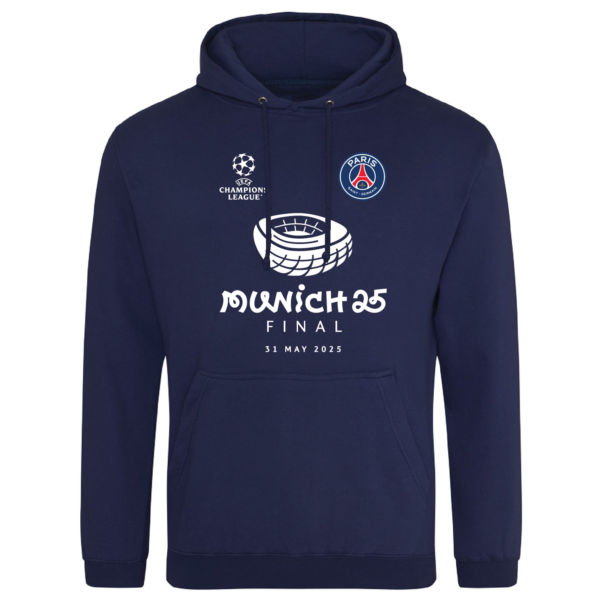PSG チャンピオンズリーグ ファイナル 25 グラフィックパーカー- ネイビー