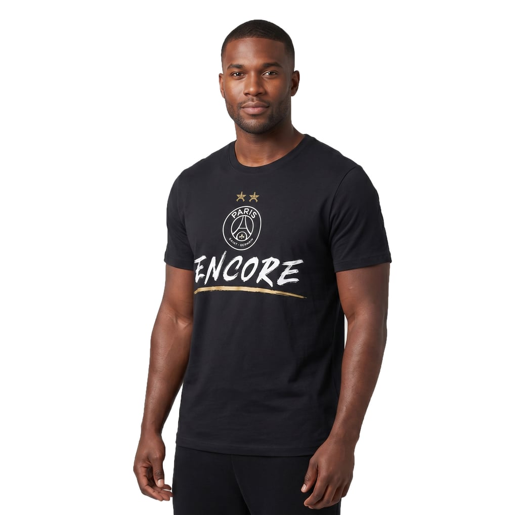 PSG Étoile Eiffel Encore Tシャツ – ブラック