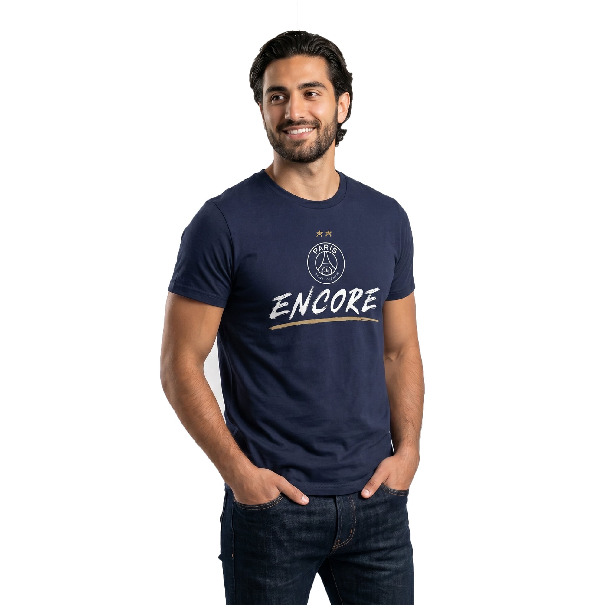 PSG Étoile Eiffel Encore Tシャツ – ブルー