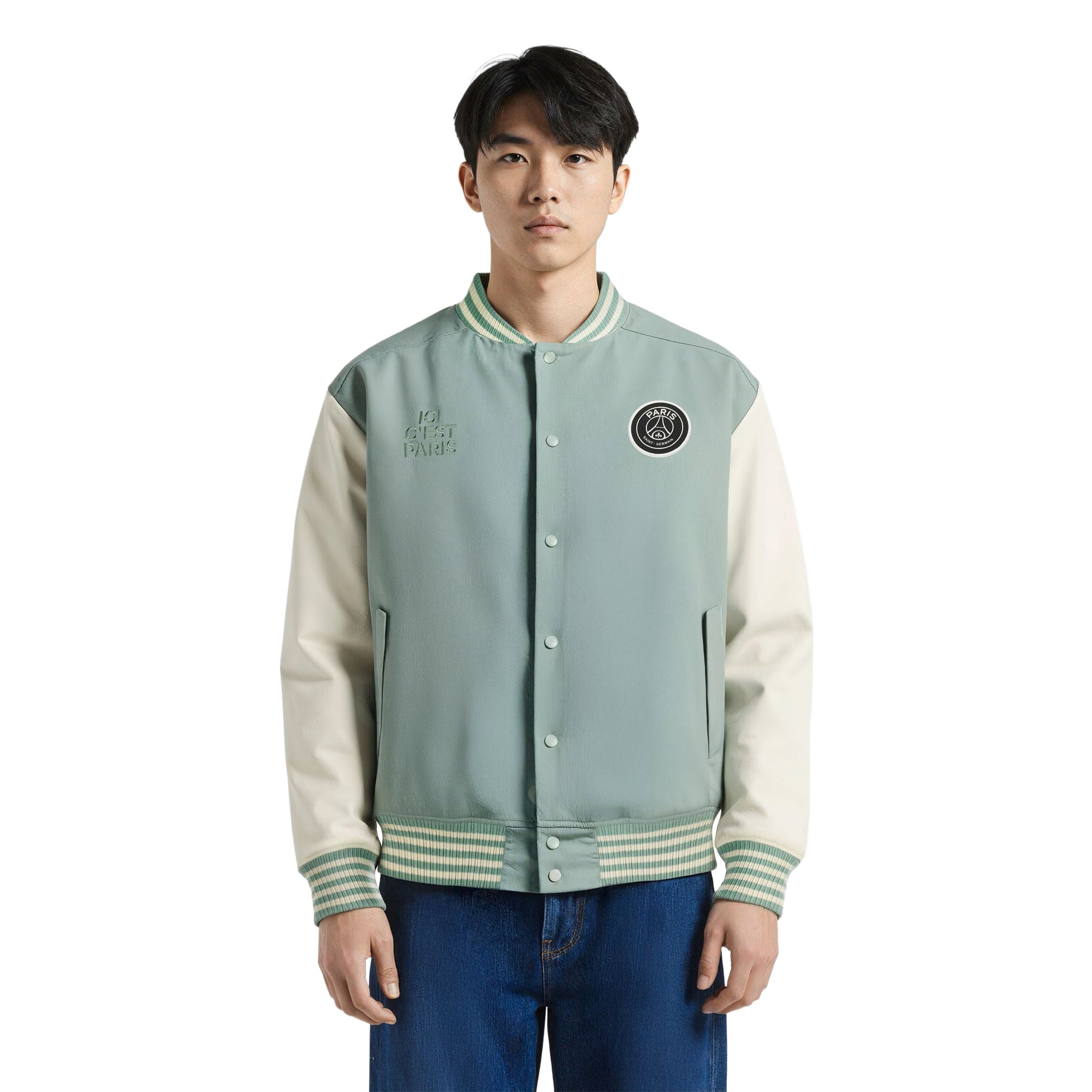PSG Elements Varsity Jacket - Sage