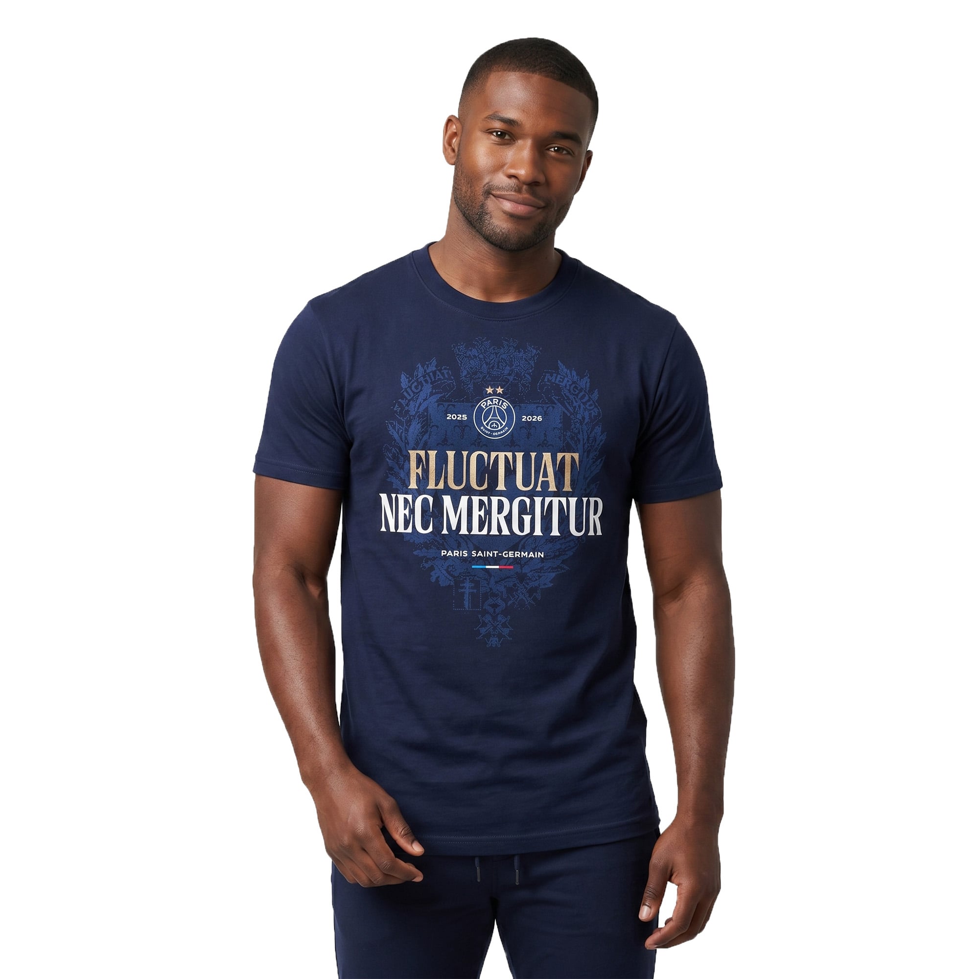 PSG フルクトゥアト・ネク・メルギトゥール Tシャツ - ネイビー