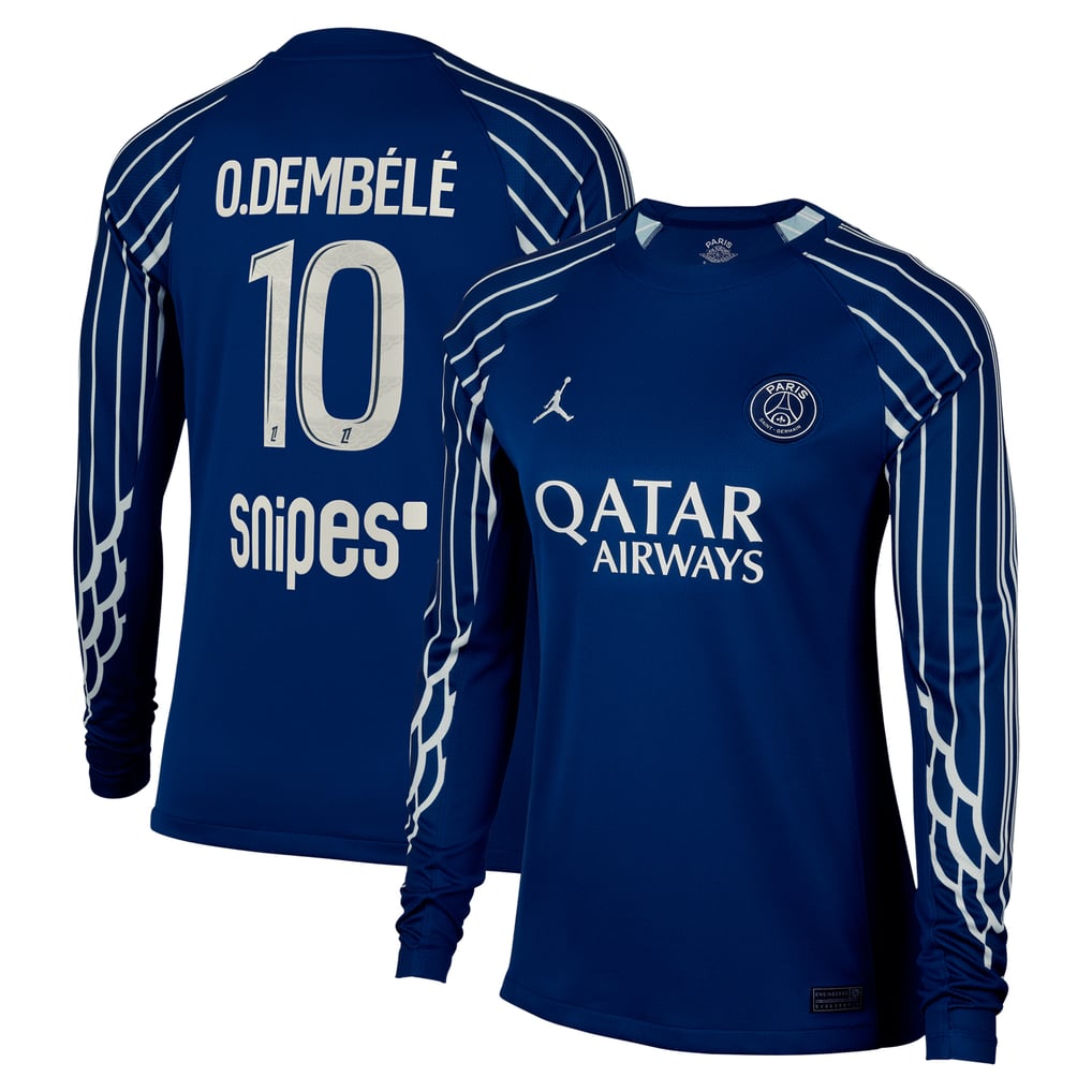PSG Jordan Fourth Stadium Shirt 2024-25 - Long Sleeve - Womens 