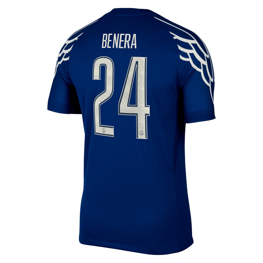 PSG Jordan Fourth Stadium Shirt 2024-25 with Benera 24 printing