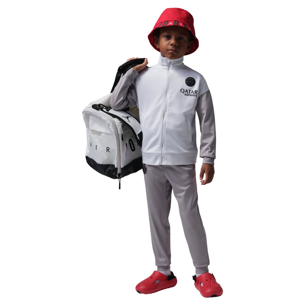 PSG Jordan Strike Training Tracksuit - White/Grey - Little Kids