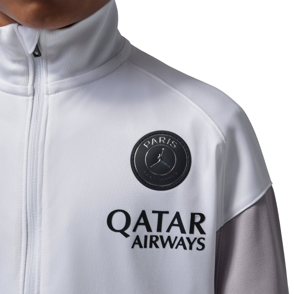PSG Jordan Strike Training Tracksuit - White/Grey - Little Kids