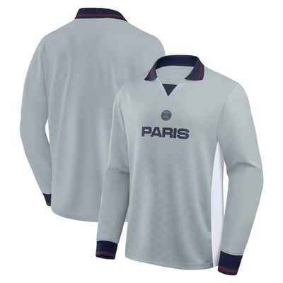 PSG Long Sleeve Retro Jersey - Sport Grey