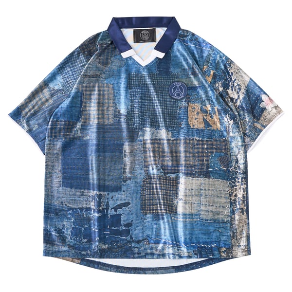 PSG Loves Japan x Poggy Boro Printed Showa Jersey - Blue - Unisex