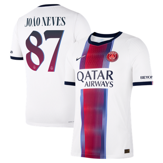 João Neves Paris Saint-Germain Kits, João Neves PSG Shirts, Jersey 
