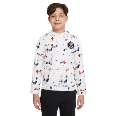 PSG Nike Amplify Anorak Jacket - White - Kids
