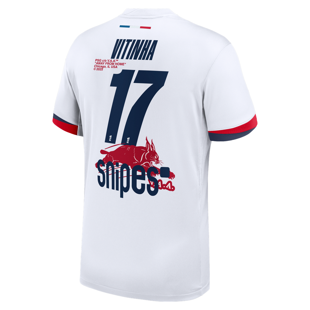 PSG Nike Away Stadium Shirt 2025-26 with Virgil Abloh Archive 