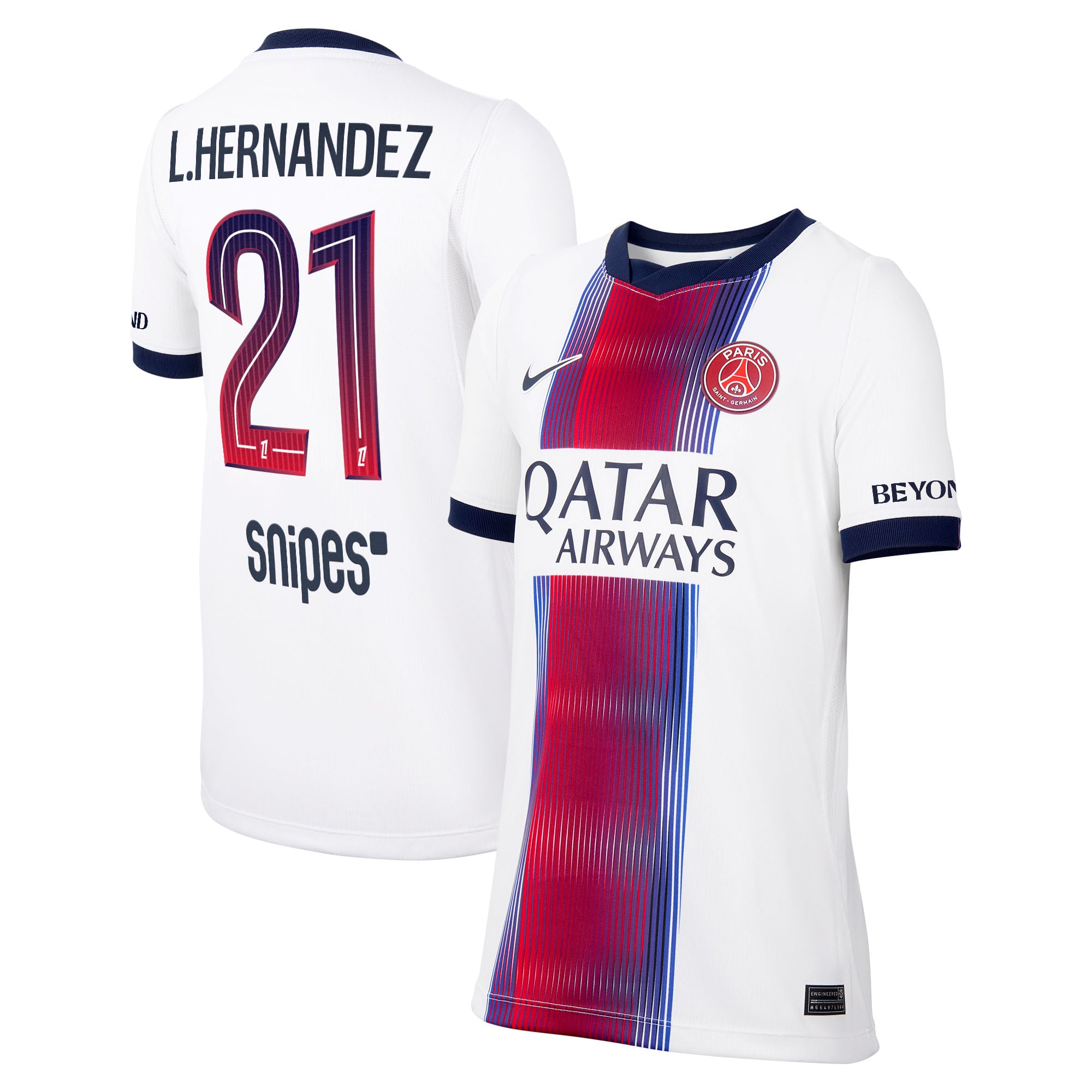 PSG ナイキ アウェイ スタジアム 長袖シャツ 2026-27 - キッズ L 
