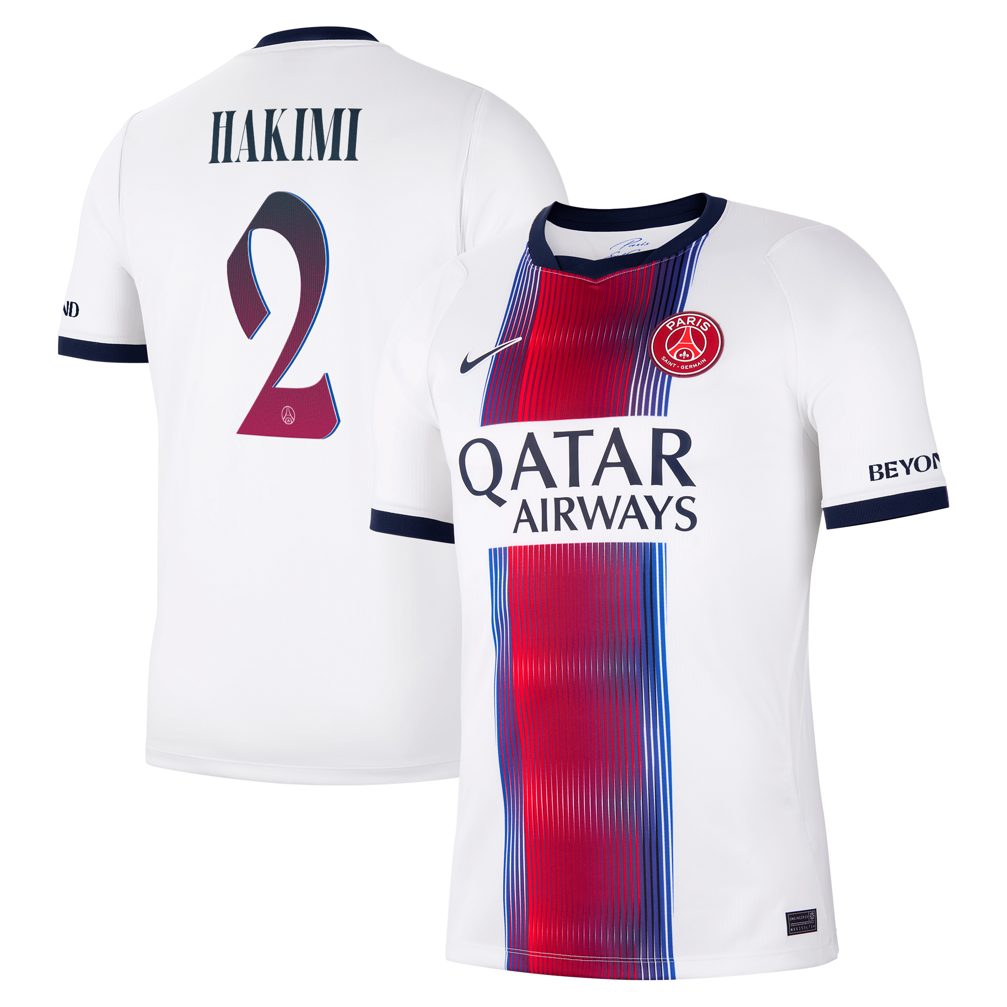 PSG ナイキ アウェイ スタジアムシャツ 2026-27 カップHakimi 2