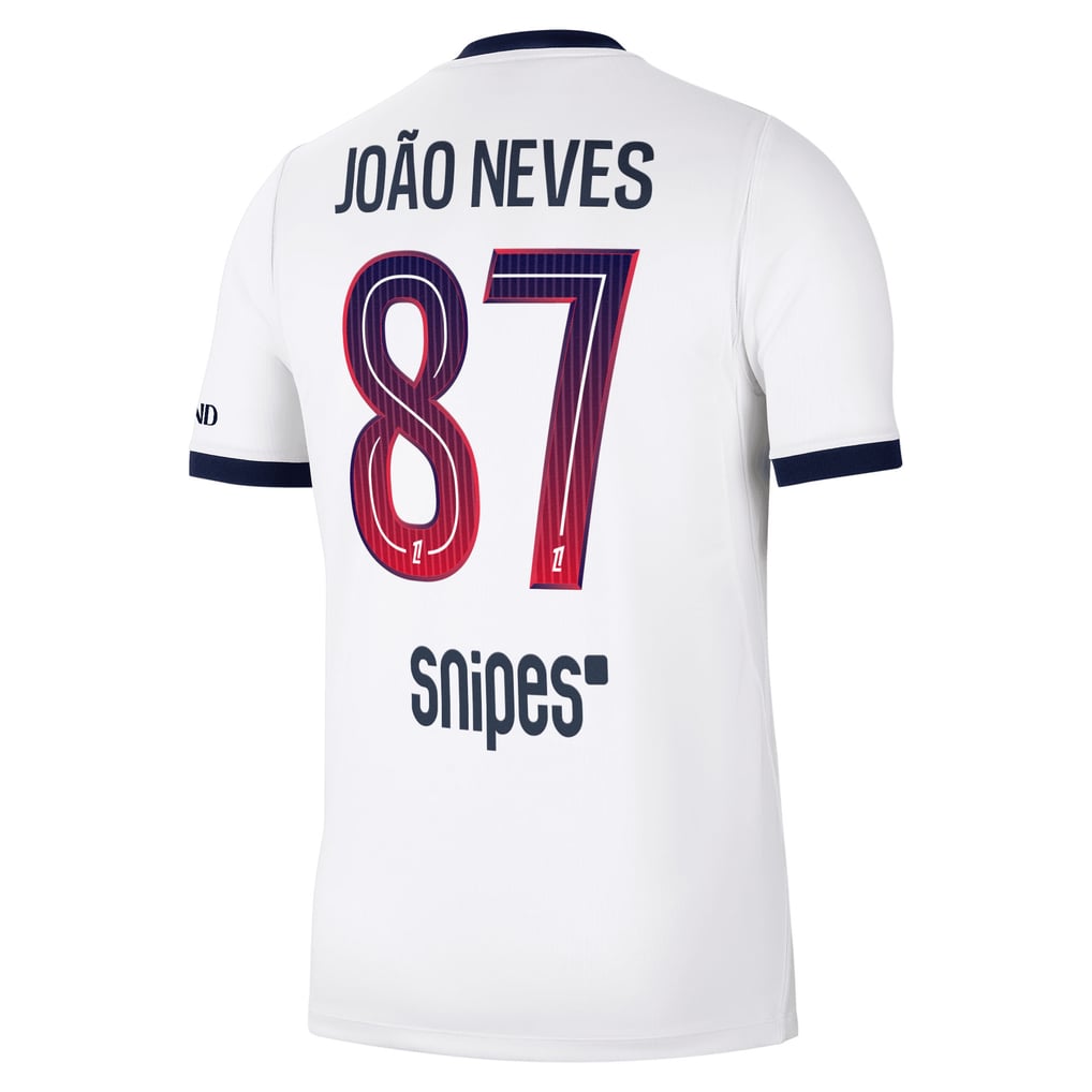PSG ナイキ アウェイ スタジアムシャツ 2026-27 João Neves 87 プリント