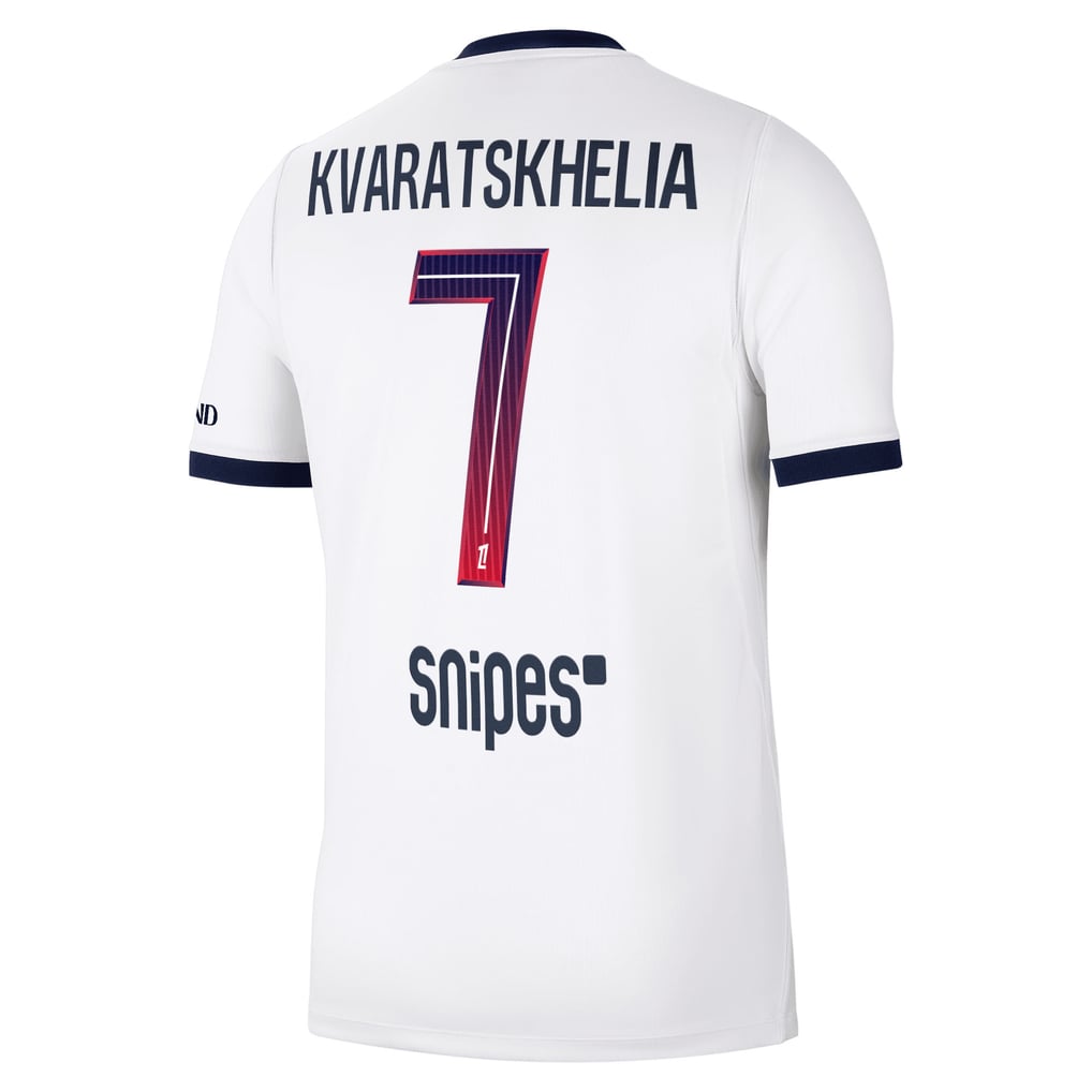 PSG ナイキ アウェイ スタジアムシャツ 2026-27 Kvaratskhelia 7 プリント