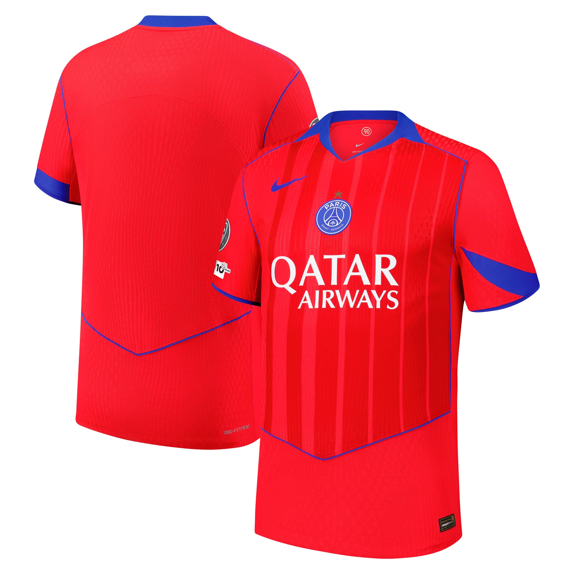 PSG サードDri-FIT ADV マッチ シャツ 2025-26 UCLタイトル保持者と 