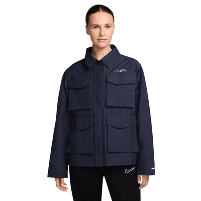 PSG Nike Essential Woven Cargo Jacket - College Navy - Womens