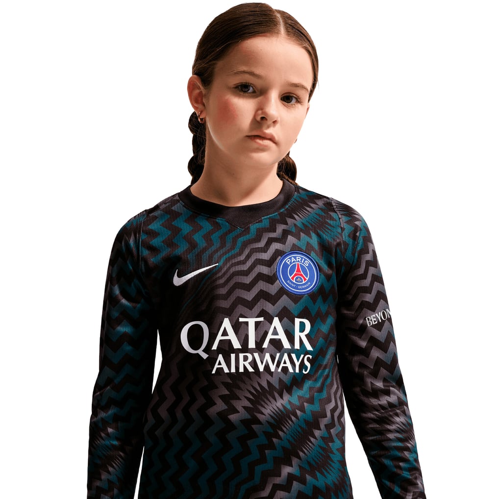 PSG Nike Goalkeeper Stadium  Long Sleeve Shirt 2026-27 - Kids