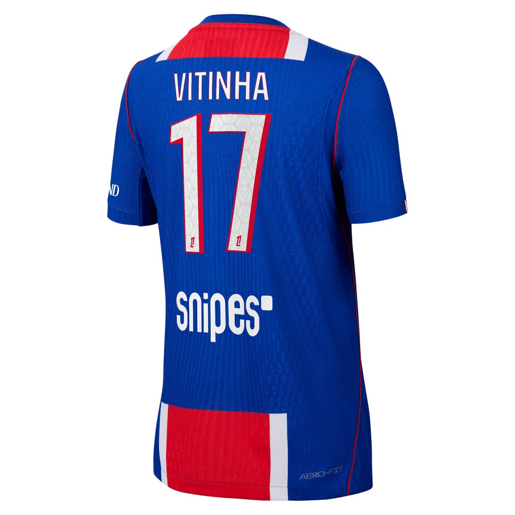 PSG Nike Home Aero-FIT Match Shirt 2026-27 - Kids with Vitinha 17 printing