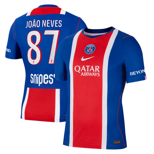João Neves Paris Saint-Germain Kits, João Neves PSG Shirts, Jersey 