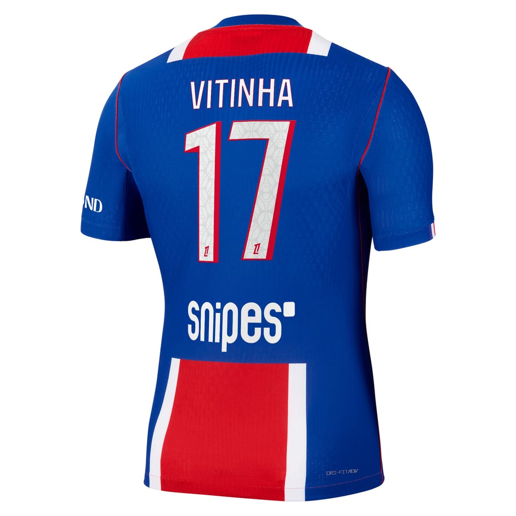 PSG Nike Home Aero-FIT Match Shirt 2026-27 with Vitinha 17 printing