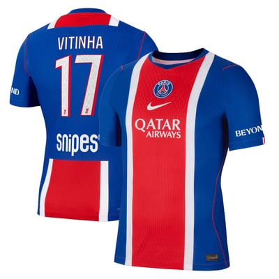 PSG Nike Home Aero-FIT Match Shirt 2026-27 with Vitinha 17 printing