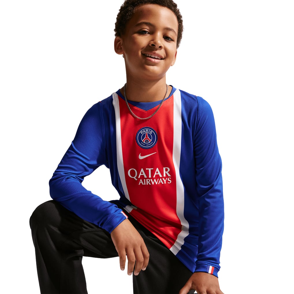 PSG Nike Home Stadium Long Sleeve Shirt 2026-27 - Kids