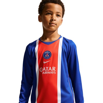 PSG Nike Home Stadium Long Sleeve Shirt 2026-27 - Kids