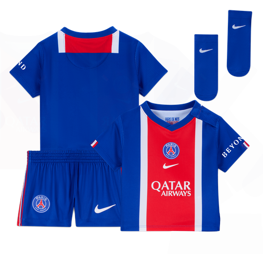 Body + Bavoir Bébé PSG Paris Saint-Germain - Maillot Officiel Club - Collection Bébé Garçon