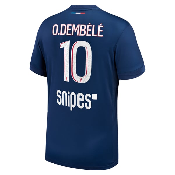 PSG Nike Home Stadium Shirt 2024-25 with O.Dembélé 10 printing