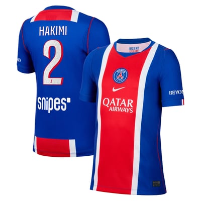 PSG Nike Home Stadium Shirt 2026-27 - Kids with Hakimi 2 printing