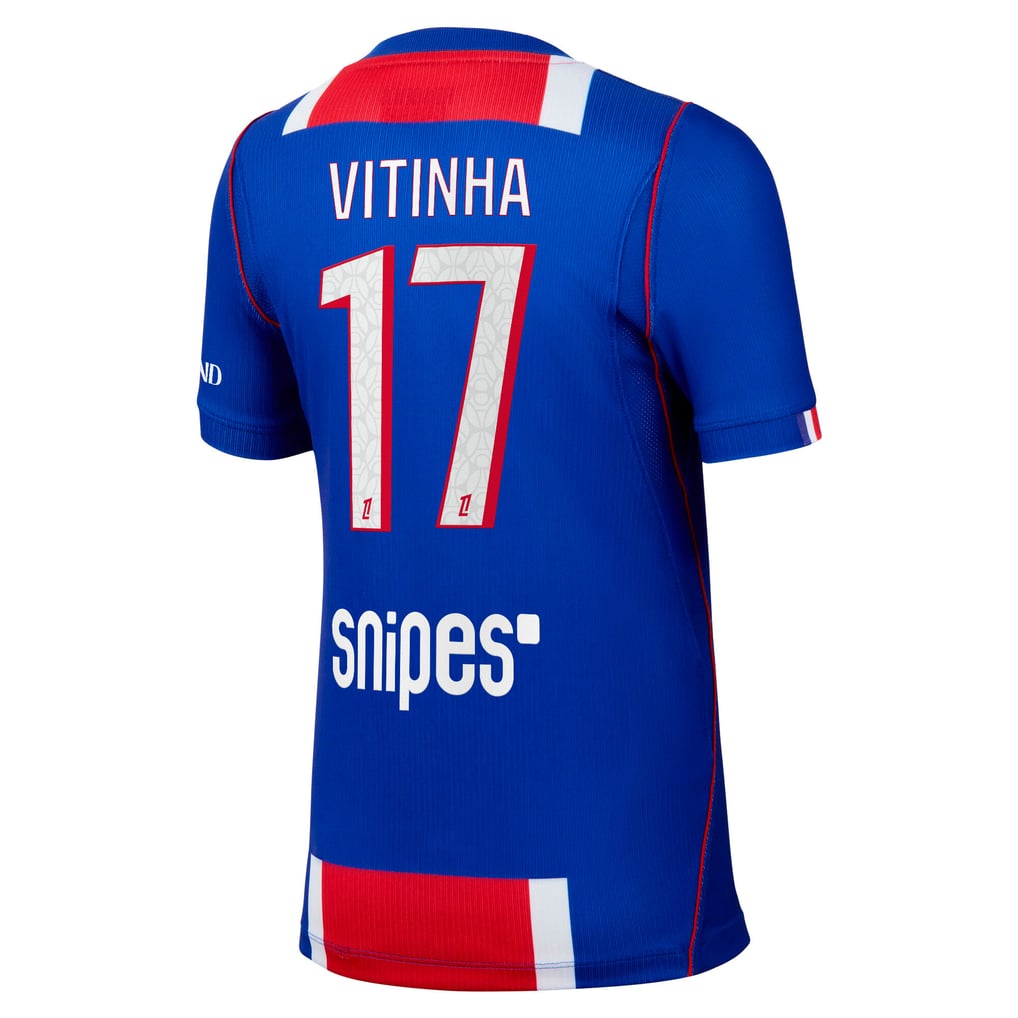 PSG Nike Home Stadium Shirt 2026-27 - Kids with Vitinha 17 printing