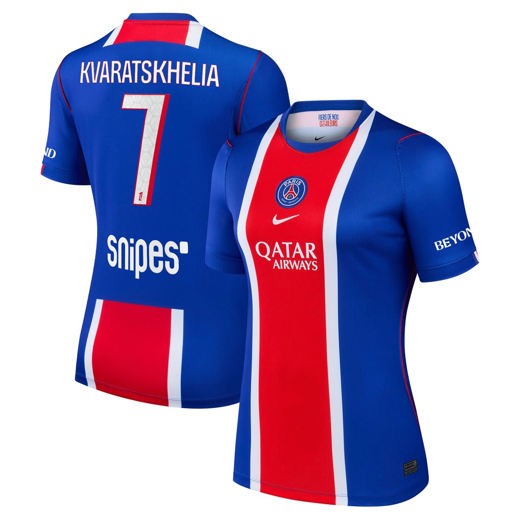 PSG Nike Home Stadium Shirt 2026-27 - Womens with Kvaratskhelia 7 