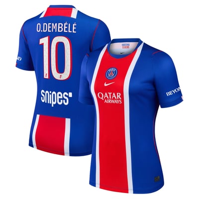 PSG Nike Home Stadium Shirt 2026-27 - Womens with O.Dembélé 10 printing