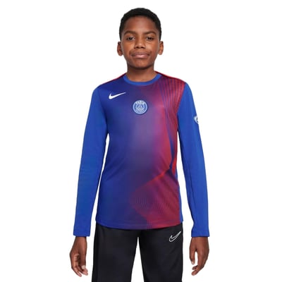 PSG Nike Long Sleeve Pre Match Top - Royal - Kids
