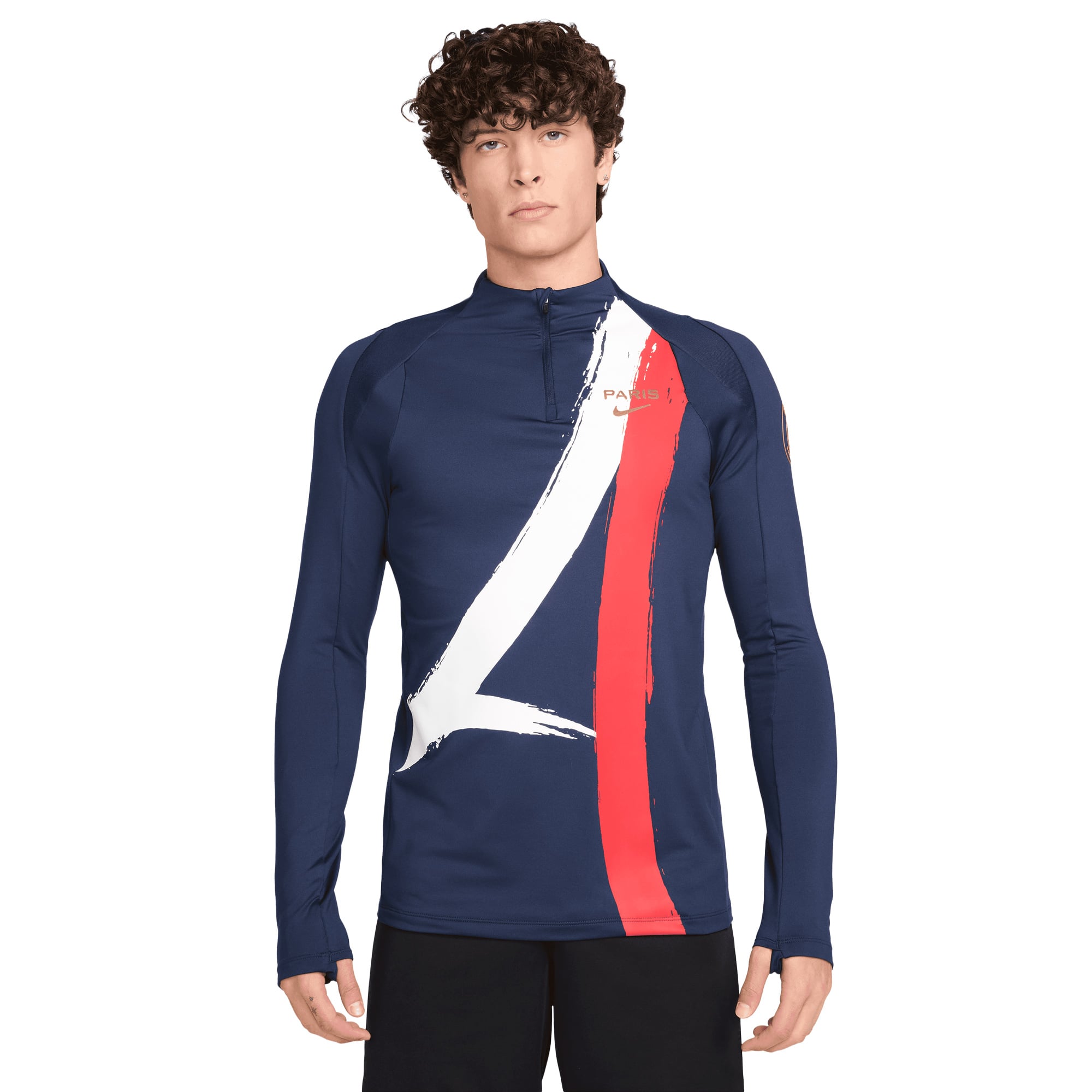 NIKE パリサンジェルマン PSG ドリルトップ ハーフジップ ホワイト 