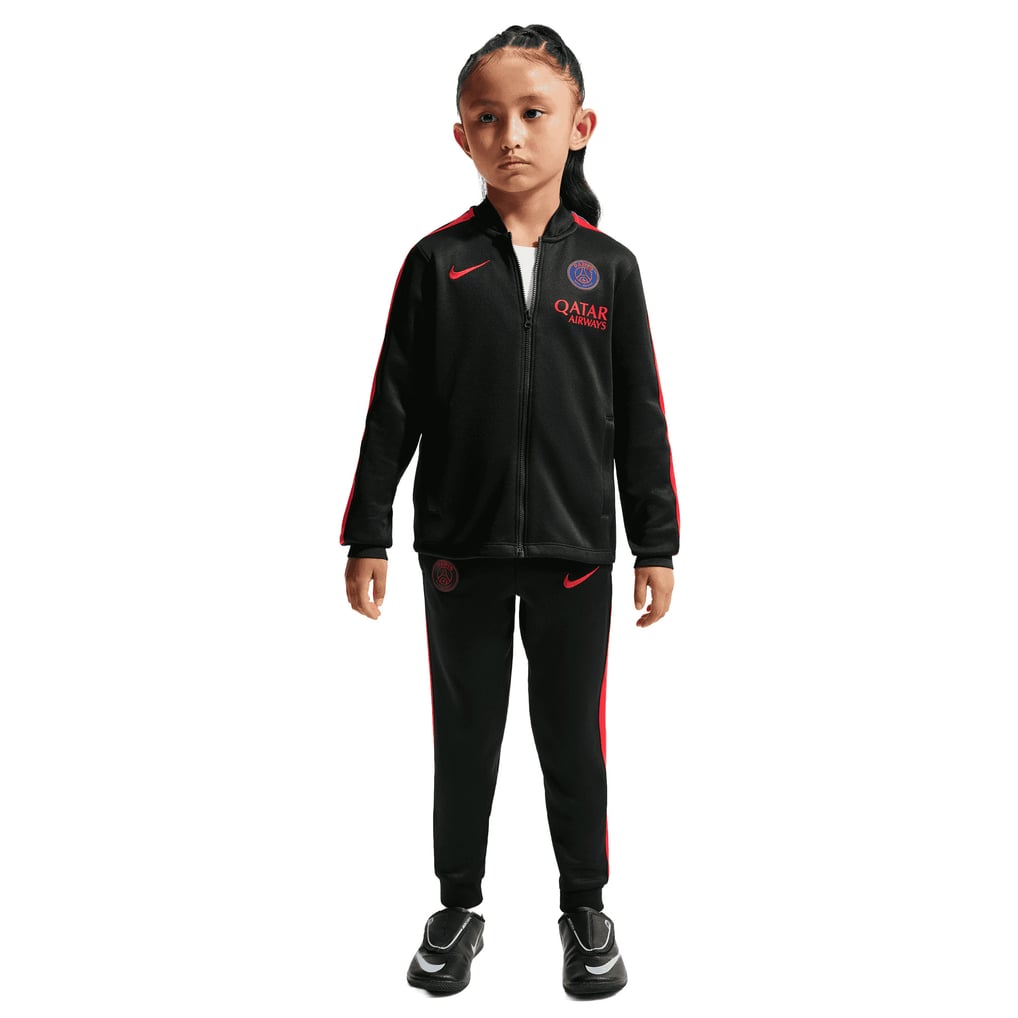 PSG Nike Strike Training Tracksuit - Black - Little Kids