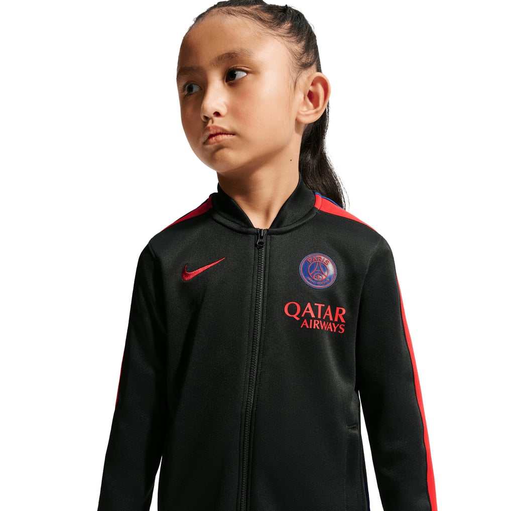 PSG Nike Strike Training Tracksuit - Black - Little Kids