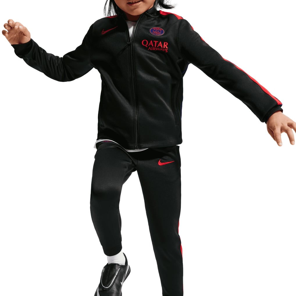 PSG Nike Strike Training Tracksuit - Black - Little Kids