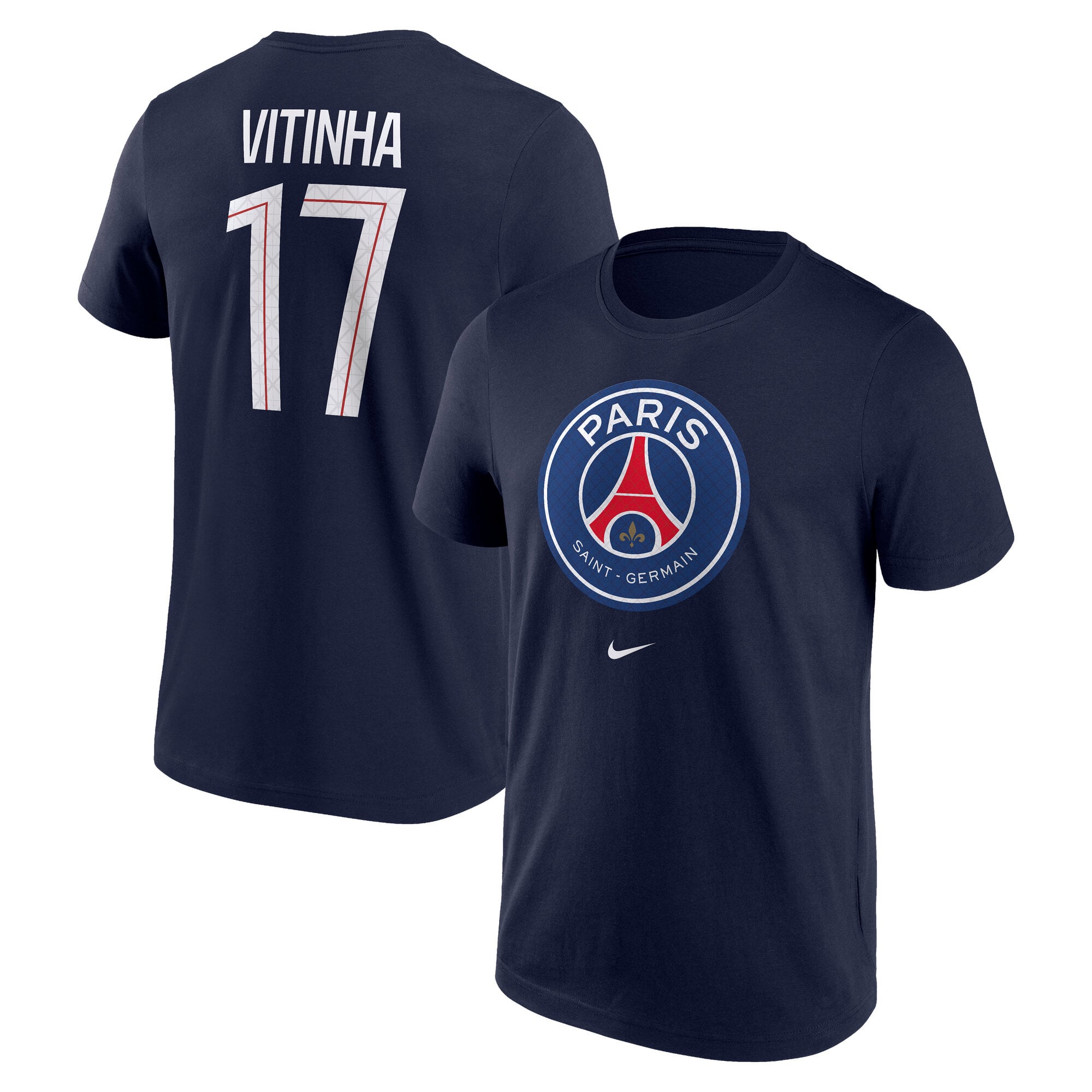 PSG Nike ヴィチーニャ 17 グラフィック Tシャツ - ネイビー - メンズ