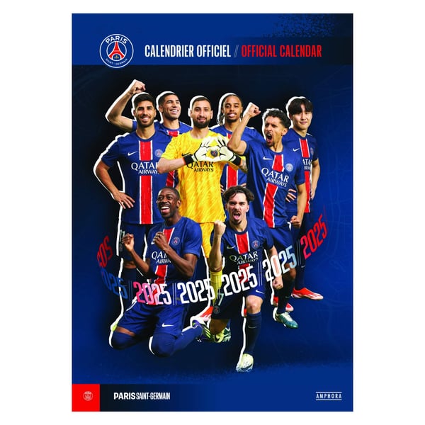 Agenda Scolaire Officiel PSG 2025-2026 – Paris Saint-Germain, 1 Jour Par Page, Couverture Cartonnée, Produit 100% Licencié