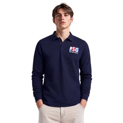 PSG Timeless Long Sleeved Polo - Blue