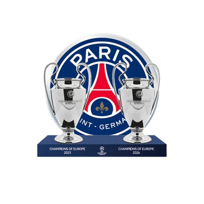 PSG UCL 2025 & 2026 Trophy Replicas - 100mm