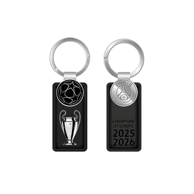 PSG UCL Champions 2026 Leather Keyring